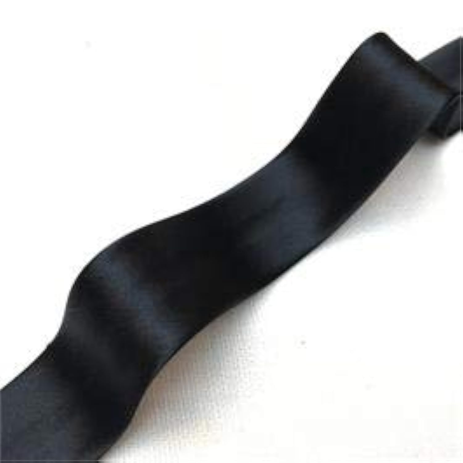 20mm Satin BIAS Binding Available in 16 Colours 23 METRES ROLL by MNJ TRIMMINGS(Black)