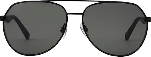 Miniatura 2 de DOCKERS Men's Crew Sunglasses Aviator, Black, 61 mm