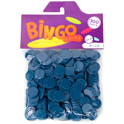 Royal Bingo Supplies 300-pack of Solid Opaque 3/4-inch Bingo Chips (Blue) - Thumbnail 2