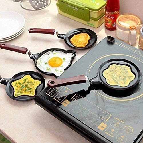 GLOWICK Mini Egg Frying Pan Cartoon Shape Non-Stick Mini Egg Pancake Frying Pan Cookware Saucepan Breakfast Maker Egg Frying Pan (1Pcs) 4