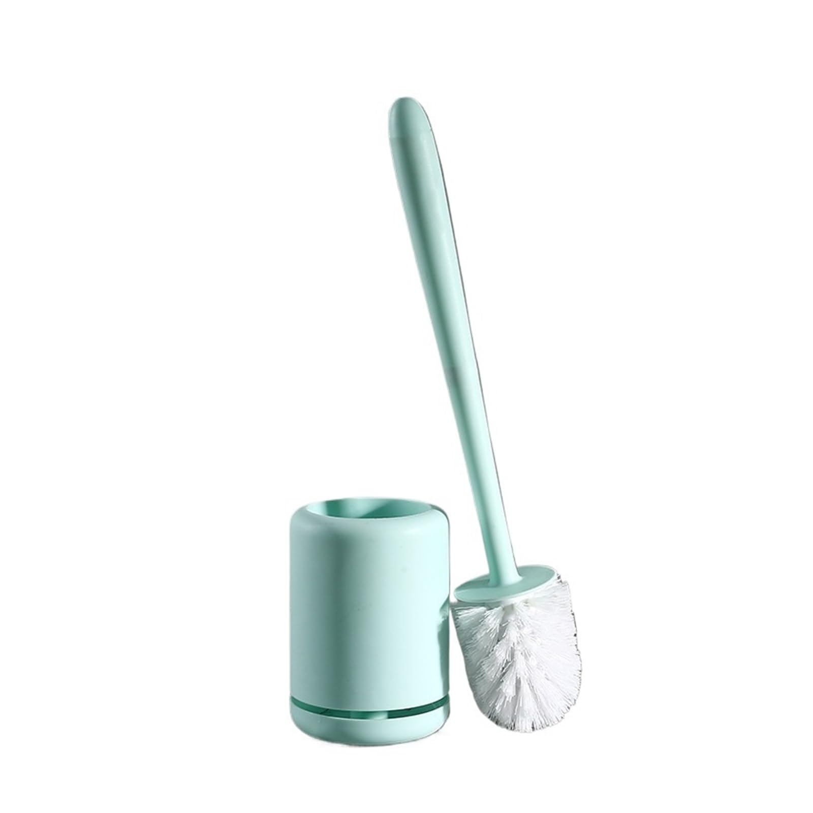 Toilet Brush And Holder Set Silicone Toilet Brush, Soft Bristle Bathroom Cleaning Brush(Bristles Blue)
