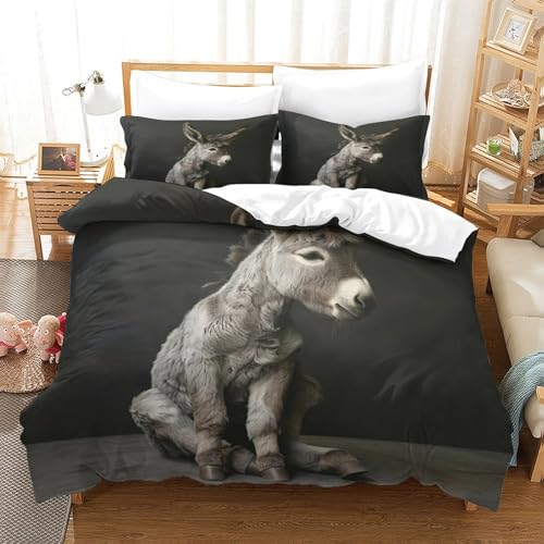 Housse de couette âne fermeture éclair pour un lit simple facile à border - 3