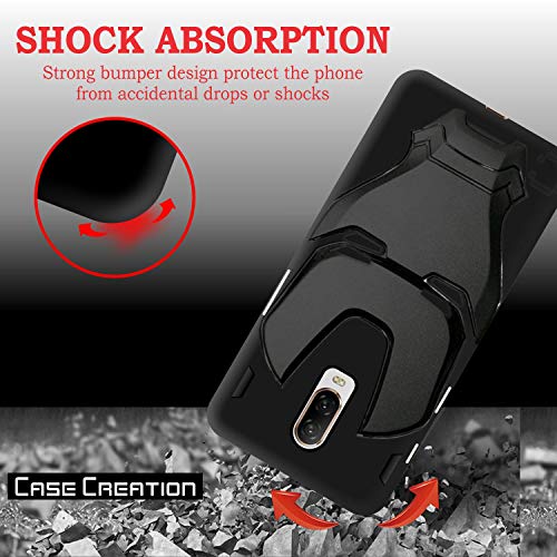 Image of COVERLY Official 3D Smooth Feel Avengers Logo Mask Soft Rugged Grip TPU Silicone Iron Man Engraved Cartoon Movie Engraved Silicone Rubber Matte Strong Back Cover for Oneplus 6T -Black