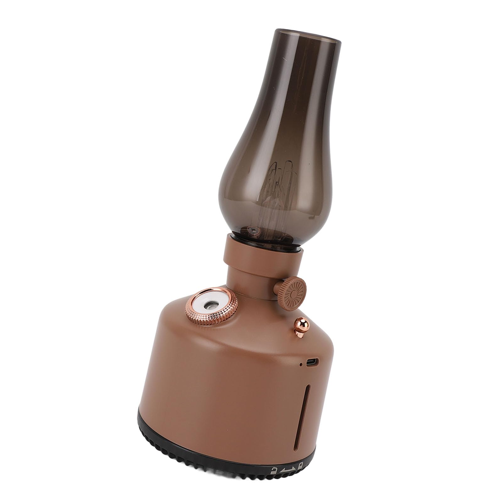 Ejoyous Umidificatore con Lampada a Cherosene Vintage Diffusore di Nebbia Fredda in ABS da 260 Ml Diffusore di Aromaterapia Silenzioso con 2 Impostazioni di Nebbia Luce Notturna con Attenuazione