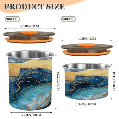 Envase hermético acero inoxidable para café 500ml miniatura 2