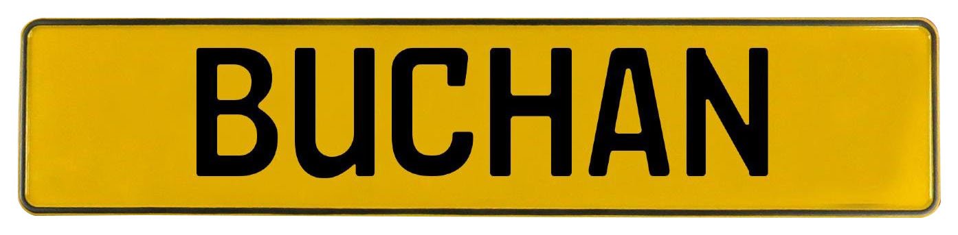 Vintage Parts 607234 Yellow Stamped Aluminum Street Sign Mancave Wall Art (Buchan)