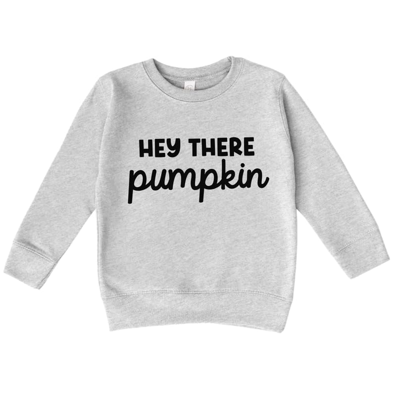 Bump and Beyond Designs Toddler Halloween Sweatshirt for Girls and Boys, Hey There Pumpkin