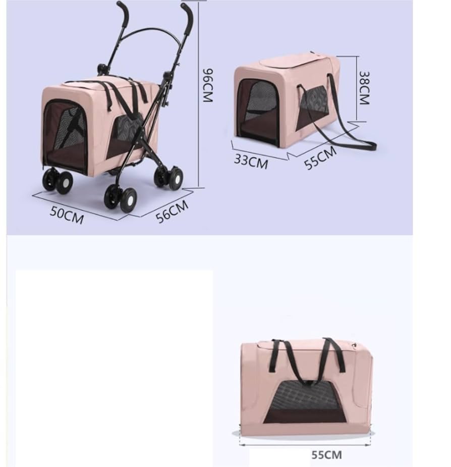 Amazon.co.jp: ペットカート 犬用ベビーカー 猫犬兼用 取り外し