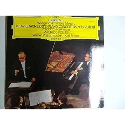 MOZART, Wolfgang Amadeus: Piano Concerto nr.19 in F major, Kv.459; Piano Concerto nr.23 Kv.488 -- Maurizio Pollini M. (pf), Karl Bohm (cond), Wiener Philharmoniker --Deutsche Grammophon (1976) Printed in Germany -DGG 2530716