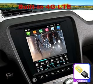 for Ford Mustang Radio Upgrade 2010-2014 Android Stereo Navigation Replacement 9.7inch Touch Screen Wireless Carplay WiFi Free Camera