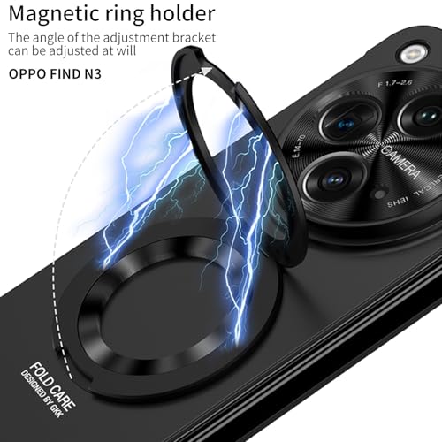 Coque OnePlus Open magnétique antichoc rigide dorée protecteur écran intégré - 3