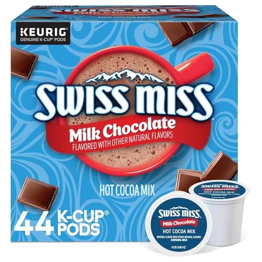 Swiss Miss Milk Chocolate Hot Cocoa, Keurig Single-Serve K-Cup Pods, 44 Count