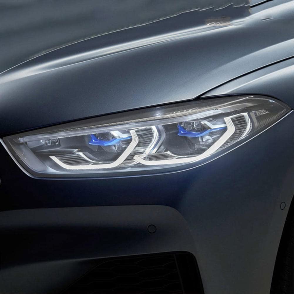 2 Pezzi Auto Faro Tinta Nero Pellicola Protettiva Vinile Protezione Adesivo TPU Trasparente, per BMW Serie 8 G14 G15 G16 Accessori