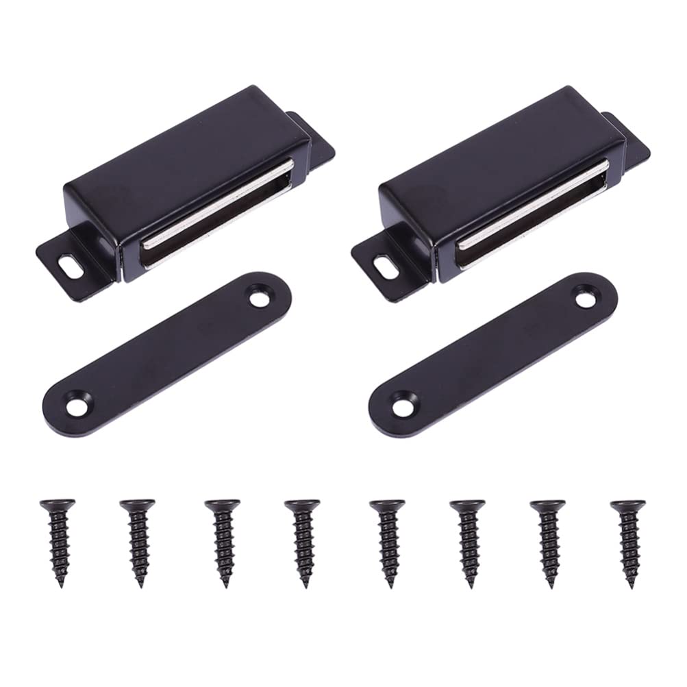 Nvsfzgiyg Nero Magnetic Cabinet Door Catch: 4 Pcs Magnets Furniture Latch For Kitchen Cupboard Wardrobe Closet Drawer .65X1.7cm(4.65X1.7cm)