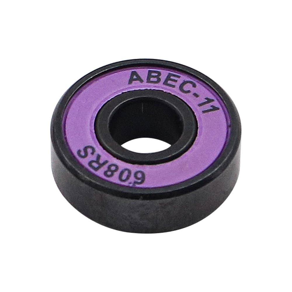 Roulements Skateboard 608 RS ABEC-11, Accessoires de Skateboard Haute Vitesse 8Pcs (Violet)