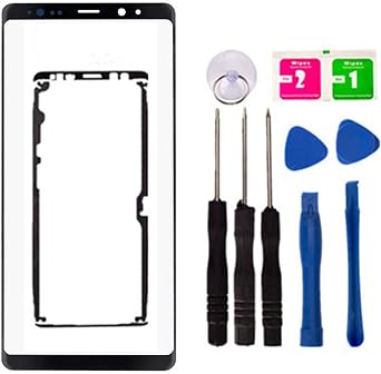 BAIGE Replacement Repair Front Outer Glass Lens Cover Screen for Samsung Galaxy Note 9 SM-N960U1 6.4 inch Parts Tape Tool No LCD Touch & Digitizer