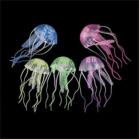 Vektenxi Artificial Fake Jellyfish Glowing Effect for Fish Tank Decoration Ornament High Quality Cover