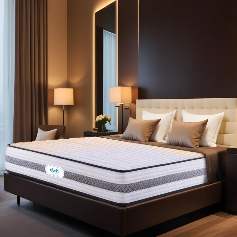 Image of durfi Hybrid 6 Inches Pocket Spring & Memory Foam Mattress | King Size (84x72x6) | Soft | CertiPlus Us & Certiguard Technology | 10 Years Warranty