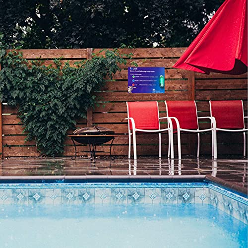 Talos Pool Safety Sign 18In X 24In And Lightning Detector Kit | Battery Operated Sfd-1824P-Mtb #TOP4