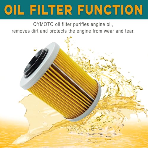Image of QYMOTO CFMOTO Oil Filter with O Ring OEM 0800-011300(2 Pack) | OEM Standard Compatible with CFMOTO Cforce Zforce Uforce 400 500 600 800 900 950 1000 1000 XL UTV ATV Accessories