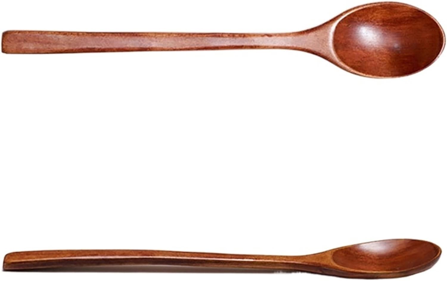 Coffee Scoops Wooden Teaspoon Solid Wood Tableware Long Handle Coffee Spoon Stir Stick Milk Tea Honey Soup Kitchen Accessories Sets