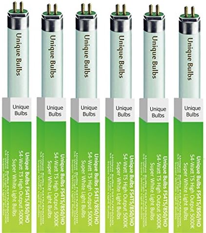 (Pack of 6) F54T5/850/HO 54-Watt T5 High Output 5000K Super White Light Bulbs