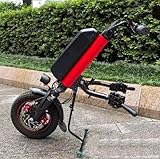 Wheelchair Electric Drive Head Upgrading Manual to Electric Wheelchair,Electric Handcycle Wheelchair Attachment Traction Device(A5)