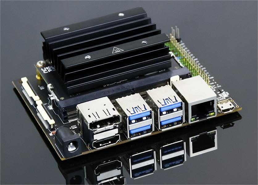 Image of Yahboom Jetson Nano 4GB SUB Developer Kit Case, Wireless Network Card, USB Microphone Camera, Ubuntu ROS 2 AI LLM Visual Deploying OpenClaw (Nano SUB, Mini PC Kit)