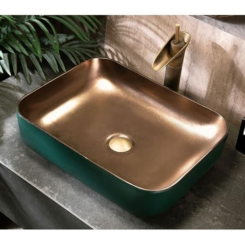 Lavabo sobre encimera rectangular escandinavo para reformar un baño moderno 7