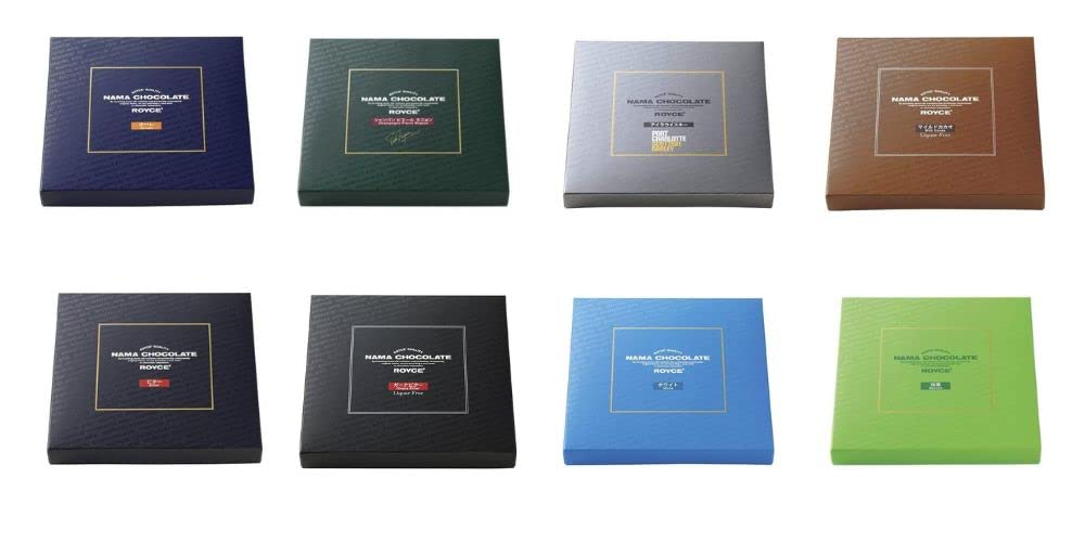 ROYCE Nama Chocolate Collection - Assortment of Classic Nama Chocolates in a Variety of Chocolate Boxes | Luxury Chocolate Gift Set | Japanese Chocolate from Hokkaido (8 Boxes of Chocolate)