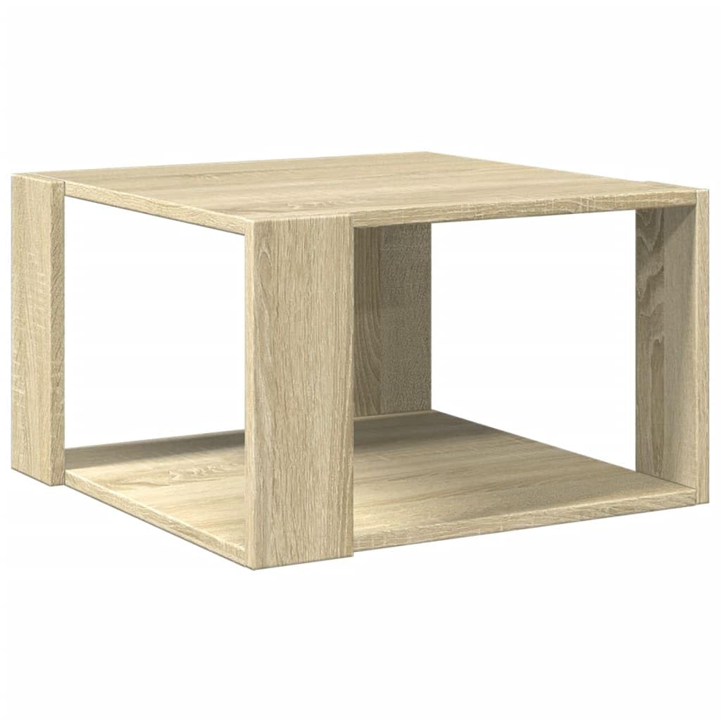 vidaXL Coffee Table Sonoma Oak 51.5x51.5x30 cm Engineered Wood — image 1