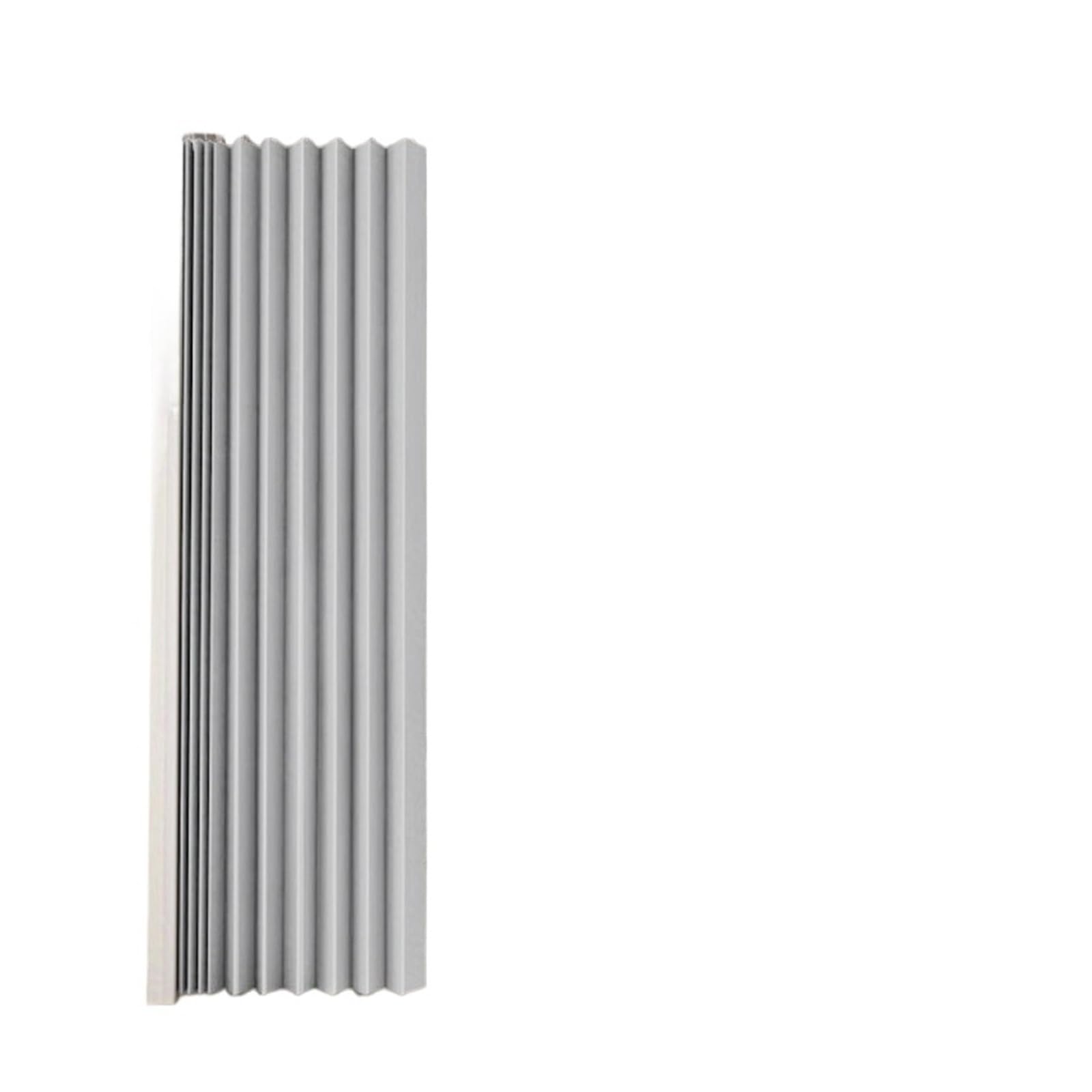 WEQYFDC Blackout Door Curtains Folding Accordion Pleated Curtain, Thickened Room Partition Door, Living(Gray,180x200cm)