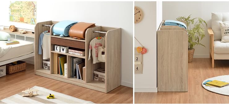 Amazon.co.jp: 【2人で使えるツインランドセルラック】幅124cm