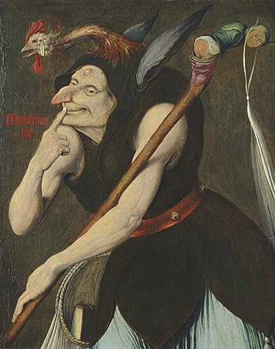 Tableau graffiti Allégorie de la Folie 60x90cm pour salon moderne