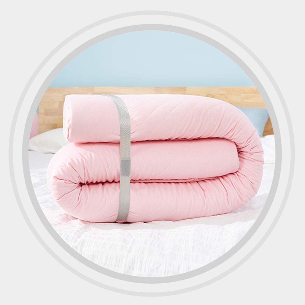 Paracolpi per sponda del Letto, paracolpi in Memory Foam Morbido Multifunzione, Forma Intercambiabile, Fodera Rimovibile ripiegata, 1 Confezione, Rosa, 150 cm