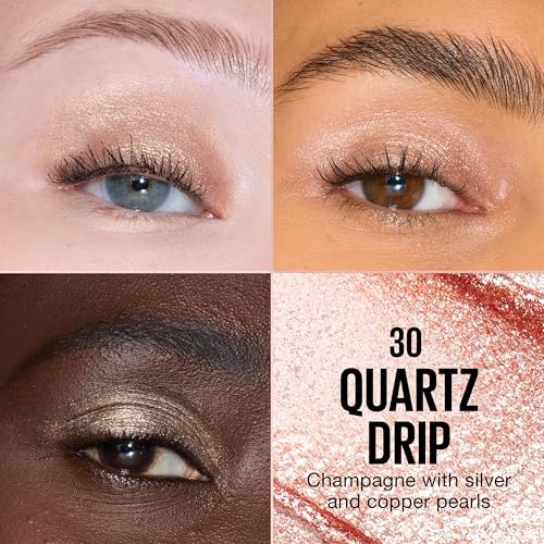 Image of MAYBELLINE Shadow Drip Eye Tint Liquid Eyeshadow, High-Impact, Lightweight Shimmer Eye Shadow with Up To 16HR Wear, Quartz Drip, 1 Count
