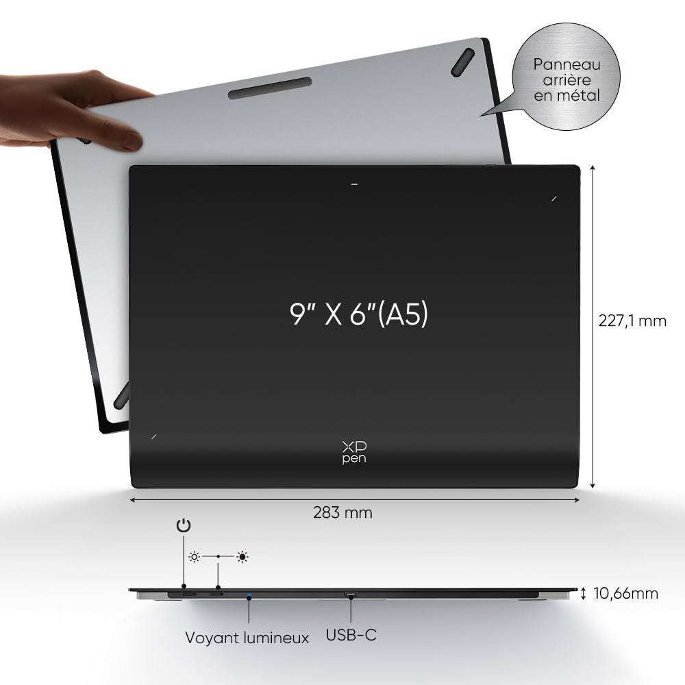 XPPen Deco Pro MW (Gen 2) Tablette Graphique Bluetooth 5.0 16K Niveaux de Pression Sans Écran