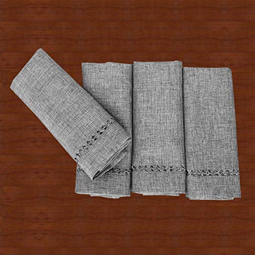 Set de 4 Servilletas Cocktail Grelucgo Gris Oscuro 12x12 miniatura 2