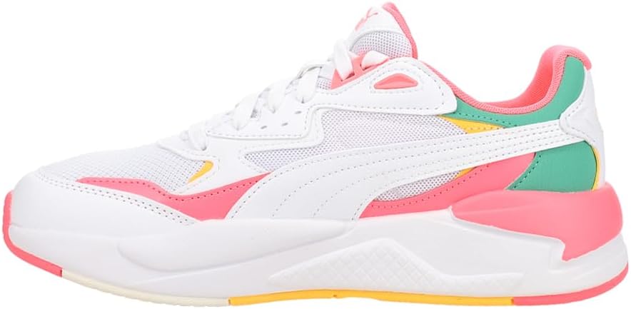 PUMA Womens X-Ray Speed Wide Lace Up Sneakers Shoes Casual - Pink, White, Yellow