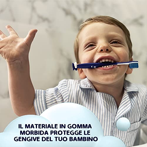 ERMEX | Spazzolino Bambini con Clessidra, Ventosa