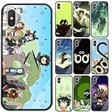 羅小黒戦記 スマホケース 17ケース シャオヘイ ルーイエ ろしゃおへい戦記 アイフォン用 強化ガラス 11/12/13/14/15/16e/Pro/Pro Max用 おしゃれ 耐衝撃 傷汚れ防止 指紋防止 贈り物 (04,iPhone15) [並行輸入品]