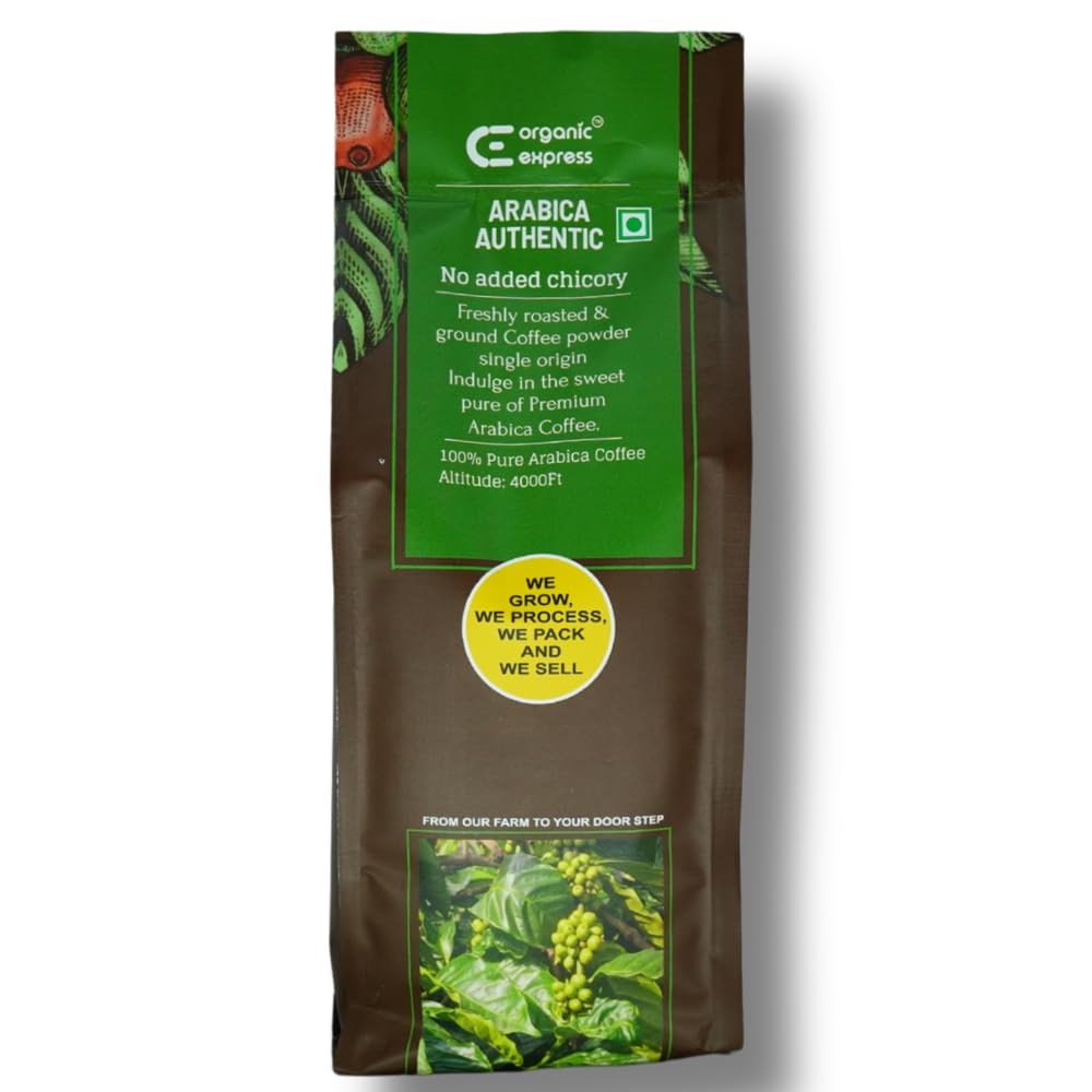 Organic Express 100% Pure Arabica Coffee Powder | No Chicory | Single Origin | South Indian Filter Coffee | Medium Roast | 200 g-image-32