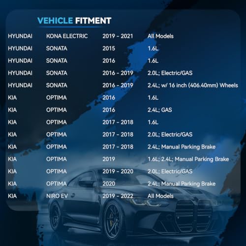 Image of Detroit Axle - Front 2pc Brake Calipers for Hyundai Kona Electric Sonata
