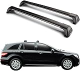 【Materiales】: El travesaño del automóvil Hecho de materiales de alta calidad, resistente a los arañazos, resistente a la corrosión y capacidad de carga, el travesaño no es fácil de deformar o doblar, es duradero.