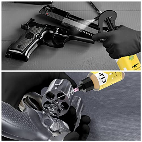 Gun Oil 8 Oz & 1 Oz Needle Oiler Gun Lubricant, Multi-Purpose Gun Cleaning Kit Protector, Clp Gun Cleaner And Lubricant, Gun Cleaning Kit With Oil And Cleaner - By Qucship #TOP2