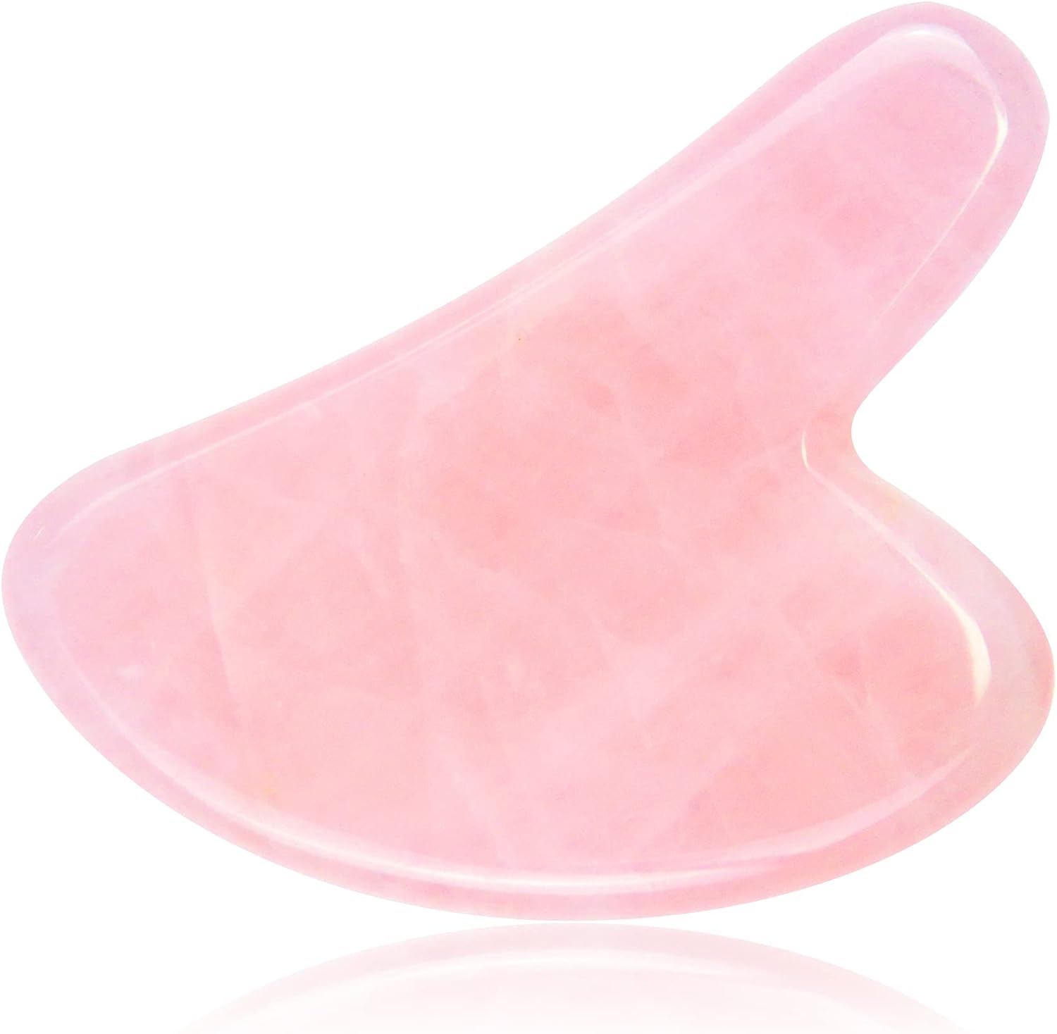 Gua Sha Facial Tool, Natural Jade Stone Guasha Board for SPA Acupuncture Therapy Trigger Point Treatment, Gua Sha Scraping Massage Tool (Pink) : Health & Household