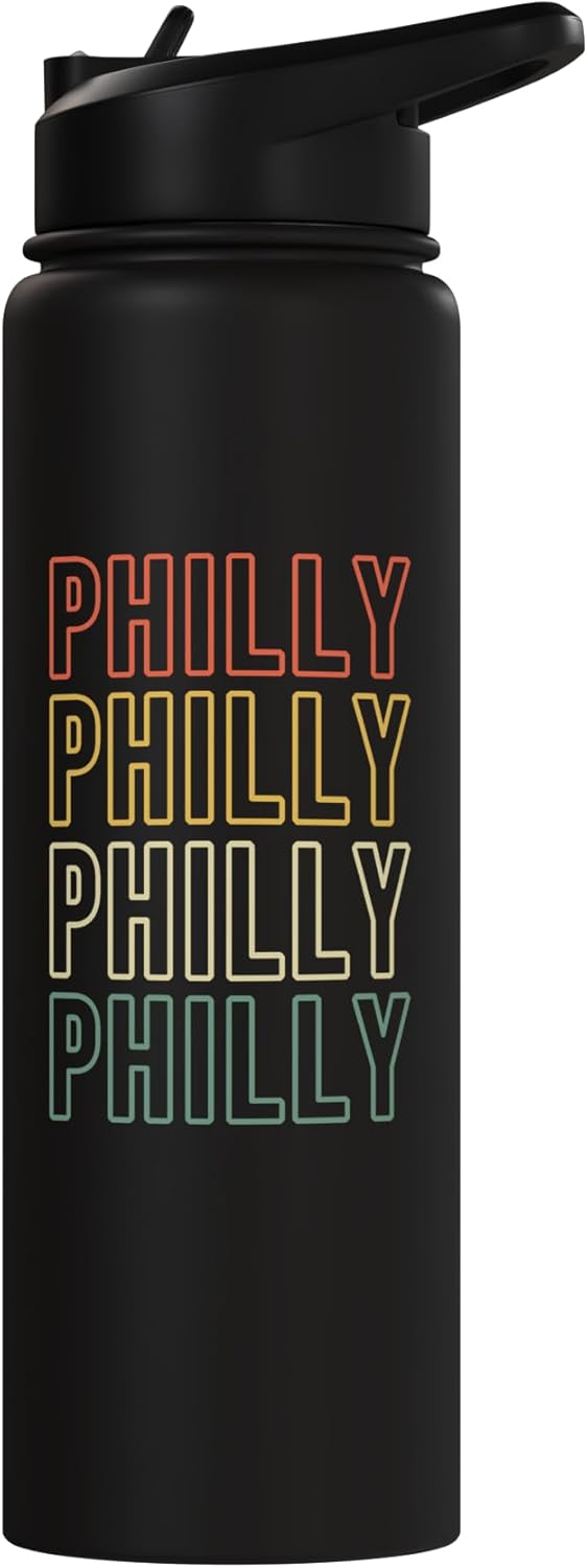 Philly Love Philadelphia City Local Pride Stainless Steel Insulated Water Bottle