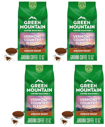 Green Mountain Coffee Signature Vermont Country Blend Ground Coffee 12oz (Pack of 4)