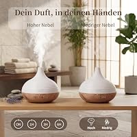 ASAKUKI Aroma Diffuser mit 6 * 10ml Ätherische Öle Set – Ansicht 7