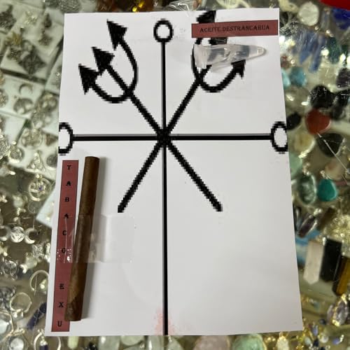Miniatura 7 de Ritual De Exú Para Abrir Caminos Y Desatrancar Poderoso Rito Abre Caminos Con Velón De 5 Mechas De 20cm De Alto Y 15cm De Ancho Aprox, Puro De Exu Y Aceite Litúrgico De Desatrancadera.